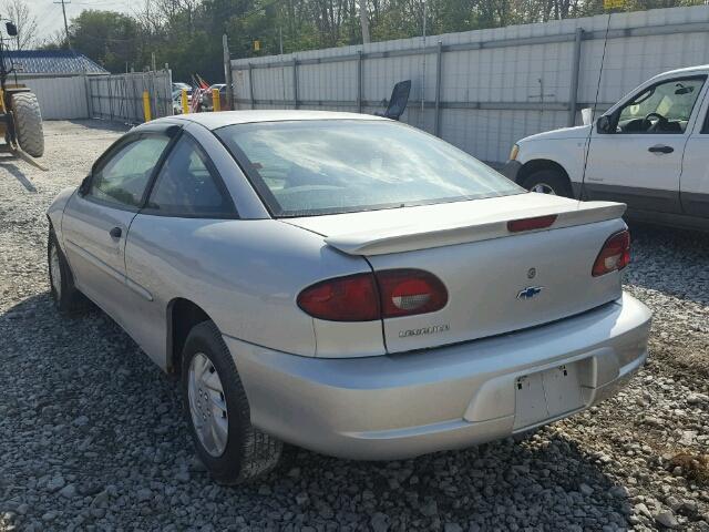 1G1JC1248Y7348450 - 2000 CHEVROLET CAVALIER SILVER photo 3