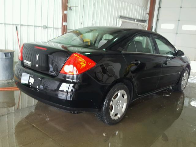 1G2ZF58B074264867 - 2007 PONTIAC G6 VALUE L BLACK photo 4