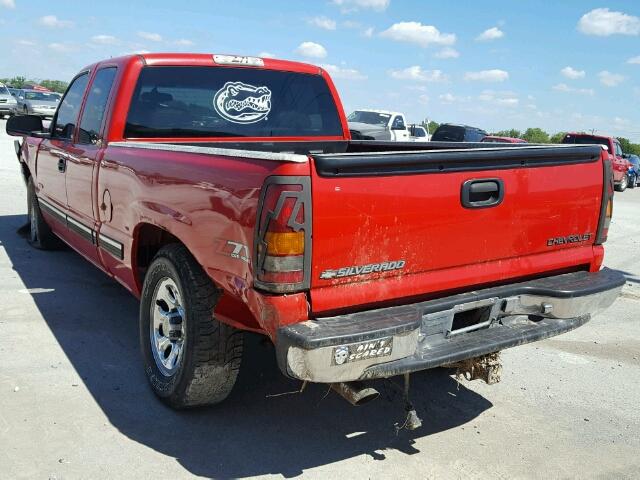 1GCEK19T51E269702 - 2001 CHEVROLET SILVERADO RED photo 3