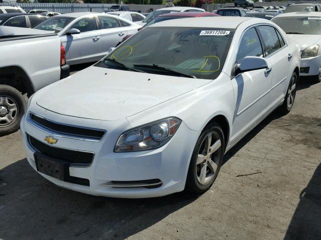 1G1ZC5E01CF129122 - 2012 CHEVROLET MALIBU 1LT WHITE photo 2