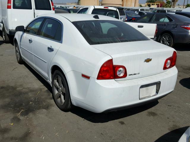 1G1ZC5E01CF129122 - 2012 CHEVROLET MALIBU 1LT WHITE photo 3