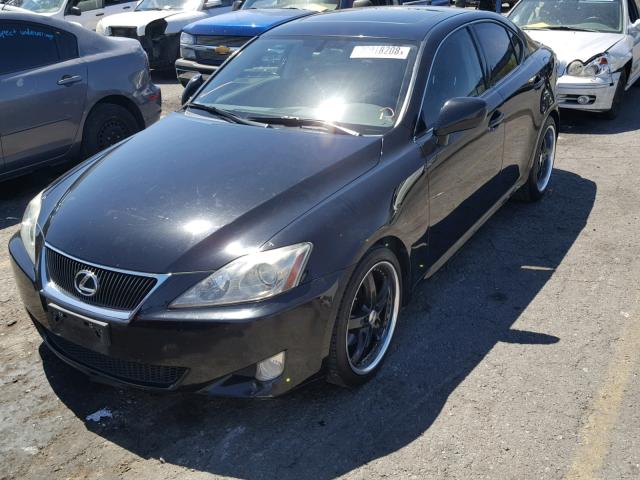 JTHBK262972038380 - 2007 LEXUS IS 250 BLACK photo 2