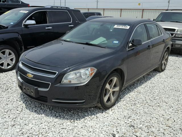 1G1ZC5E10BF218736 - 2011 CHEVROLET MALIBU 1LT BLACK photo 2