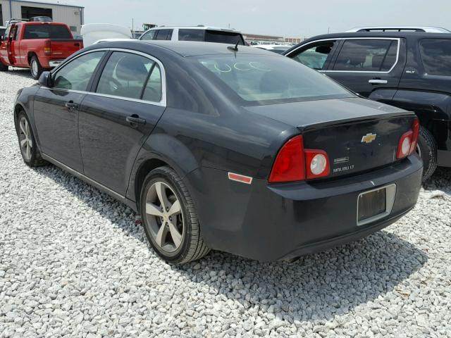 1G1ZC5E10BF218736 - 2011 CHEVROLET MALIBU 1LT BLACK photo 3