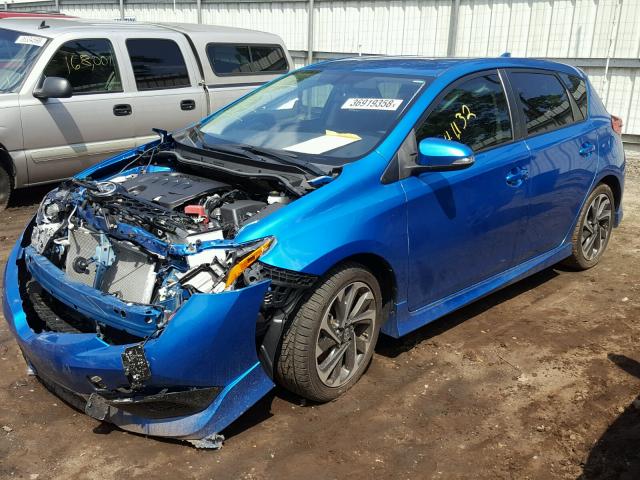 JTNKARJEXGJ512028 - 2016 TOYOTA SCION IM BLUE photo 2