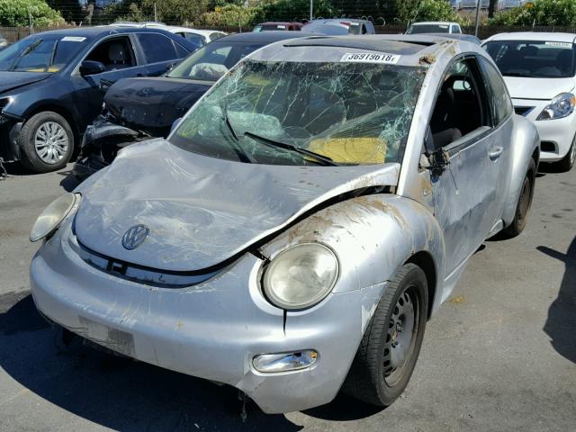 3VWCP21CX1M424908 - 2001 VOLKSWAGEN NEW BEETLE Gümüş foto 2