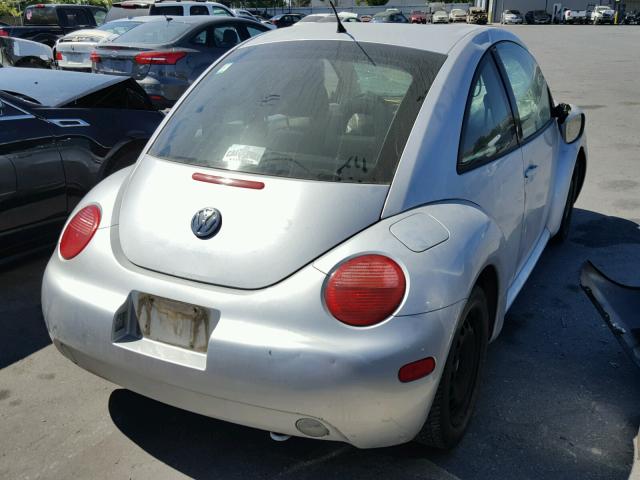 3VWCP21CX1M424908 - 2001 VOLKSWAGEN NEW BEETLE Gümüş foto 4
