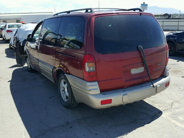 1GMDX03E6YD180024 - 2000 PONTIAC MONTANA BURGUNDY photo 3