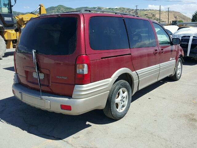 1GMDX03E6YD180024 - 2000 PONTIAC MONTANA BURGUNDY photo 4