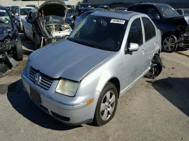 3VWSA69M65M020253 - 2005 VOLKSWAGEN JETTA GLS SILVER photo 2