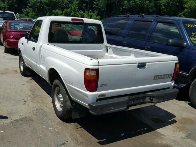 4F4YR12C01TM05515 - 2001 MAZDA B2500 WHITE photo 3