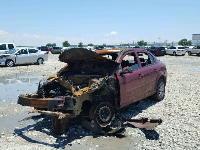 1G1AT58H297229747 - 2009 CHEVROLET COBALT LT MAROON photo 2