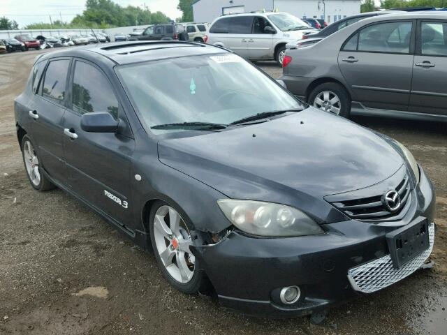 JM1BK343641101584 - 2004 MAZDA 3 HATCHBAC BLACK photo 1