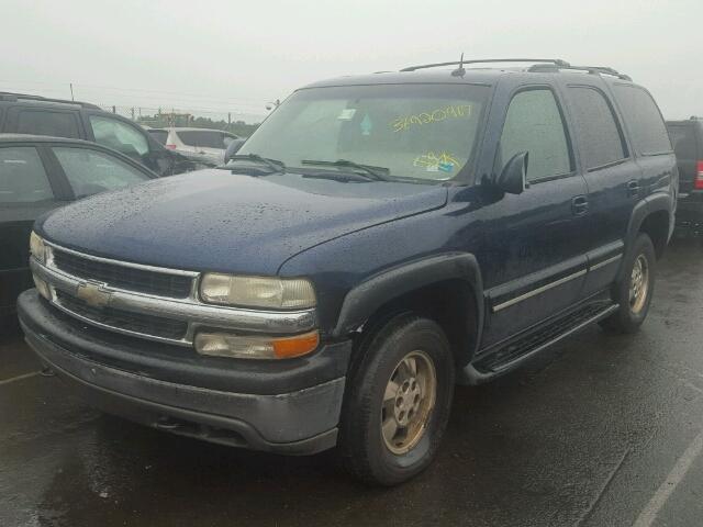 1GNEK13Z22J320151 - 2002 CHEVROLET TAHOE K150 BLUE photo 2