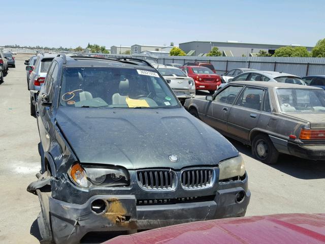 WBXPA93484WC32854 - 2004 BMW X3 3.0I GREEN photo 9