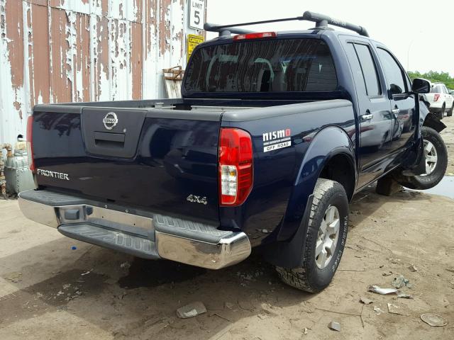 1N6AD07W46C407763 - 2006 NISSAN FRONTIER C BLUE photo 4