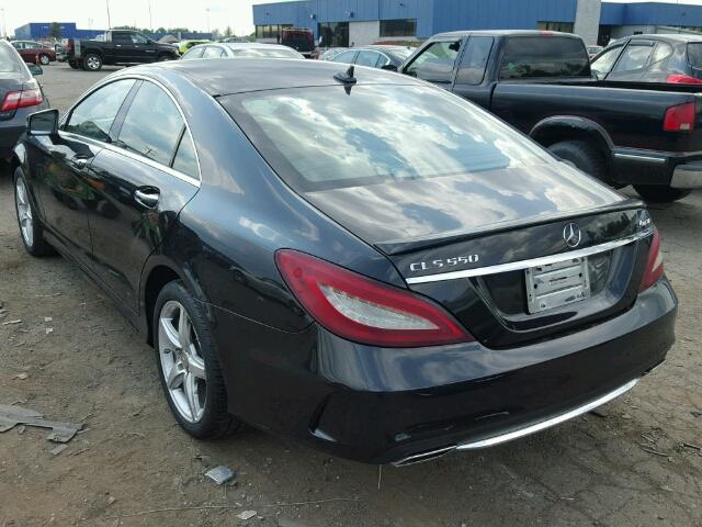 WDDLJ9BB9FA156852 - 2015 MERCEDES-BENZ CLS 550 4M BLACK photo 3