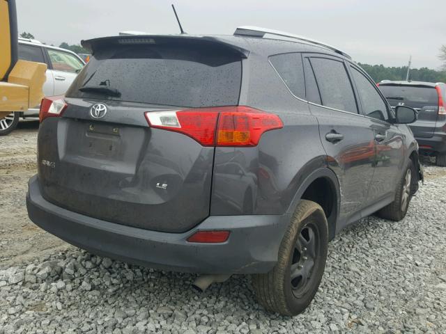 2T3ZFREV4FW208045 - 2015 TOYOTA RAV4 LE GRAY photo 4