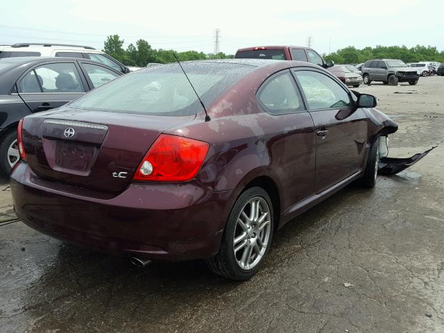 JTKDE177970209557 - 2007 SCION TC MAROON photo 4