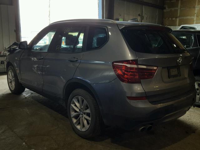 5UXWX9C55H0T07871 - 2017 BMW X3 XDRIVE2 BLUE photo 3
