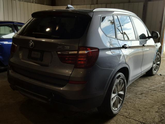 5UXWX9C55H0T07871 - 2017 BMW X3 XDRIVE2 BLUE photo 4