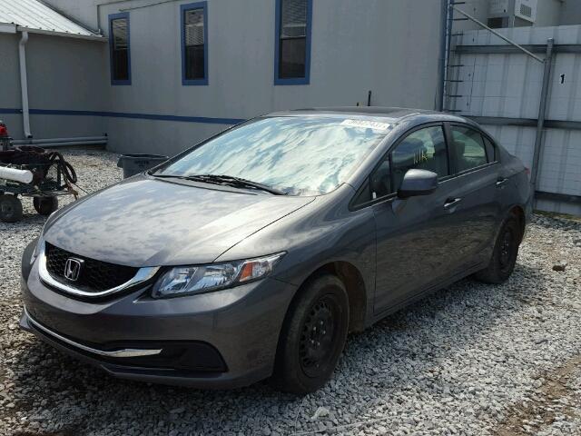 19XFB2F83DE049381 - 2013 HONDA CIVIC EX GRAY photo 2