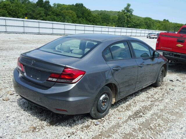 19XFB2F83DE049381 - 2013 HONDA CIVIC EX GRAY photo 4