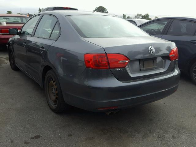 3VW2K7AJ4BM093105 - 2011 VOLKSWAGEN JETTA BASE 灰色 照片 3