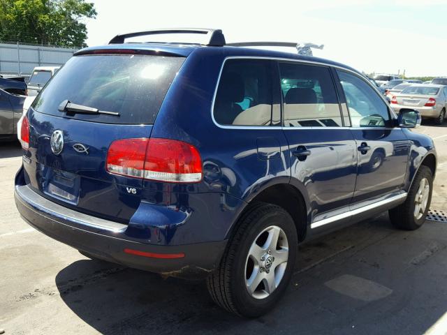 WVGBC67L14D034316 - 2004 VOLKSWAGEN TOUAREG 3. BLUE photo 4