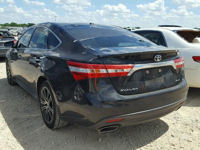 4T1BK1EB5FU158317 - 2015 TOYOTA AVALON XLE BLACK photo 3