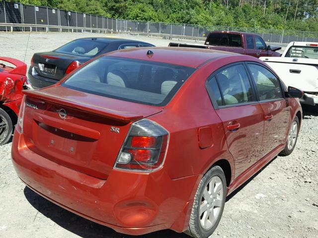 3N1AB6AP6BL618770 - 2011 NISSAN SENTRA 2.0 RED photo 4