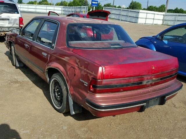 1G4AH54R4L6484920 - 1990 BUICK CENTURY CU MAROON photo 3