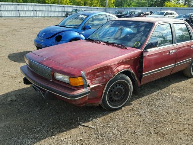 1G4AH54R4L6484920 - 1990 BUICK CENTURY CU MAROON photo 9