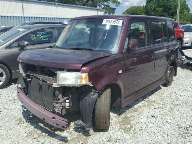 JTLKT324650198791 - 2005 TOYOTA SCION XB Púrpura foto 2