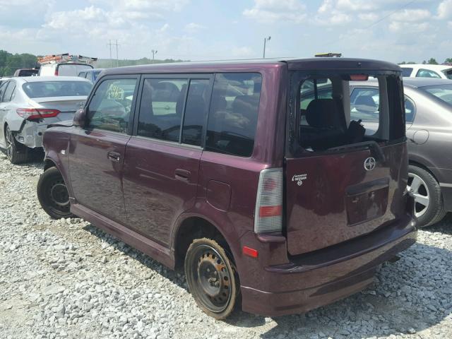JTLKT324650198791 - 2005 TOYOTA SCION XB Púrpura foto 3