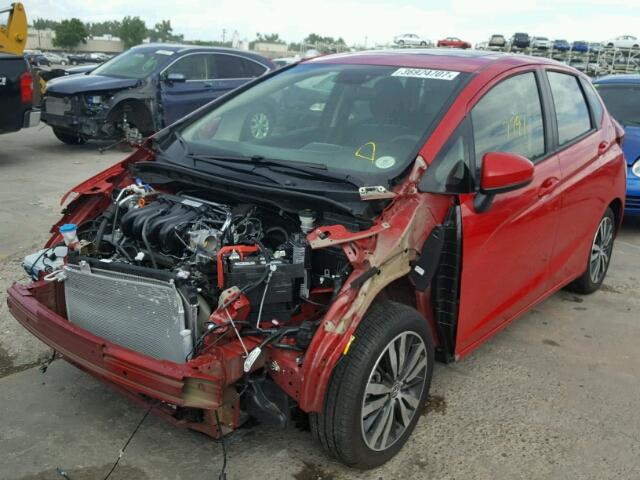 3HGGK5H84FM778549 - 2015 HONDA FIT EX RED photo 2