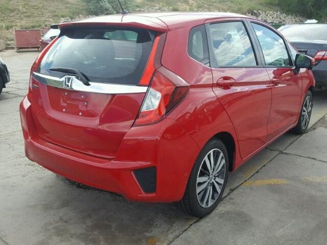 3HGGK5H84FM778549 - 2015 HONDA FIT EX RED photo 4