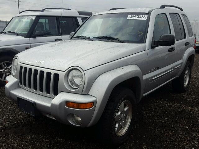 1J4GL58K62W159401 - 2002 JEEP LIBERTY SILVER photo 2