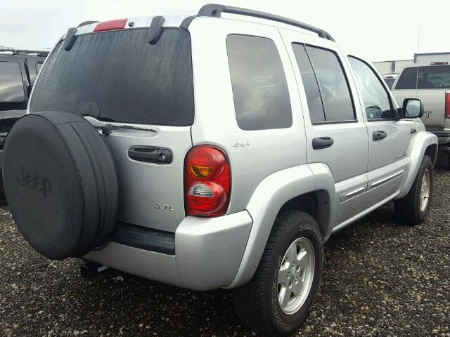 1J4GL58K62W159401 - 2002 JEEP LIBERTY SILVER photo 4