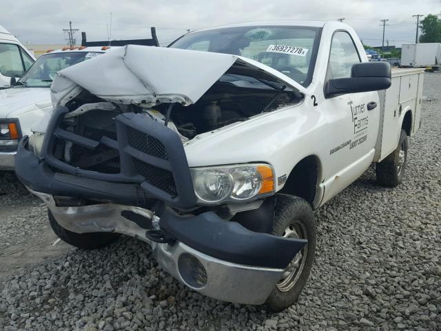 3D6WS26D75G806361 - 2005 DODGE RAM 2500 S WHITE photo 2