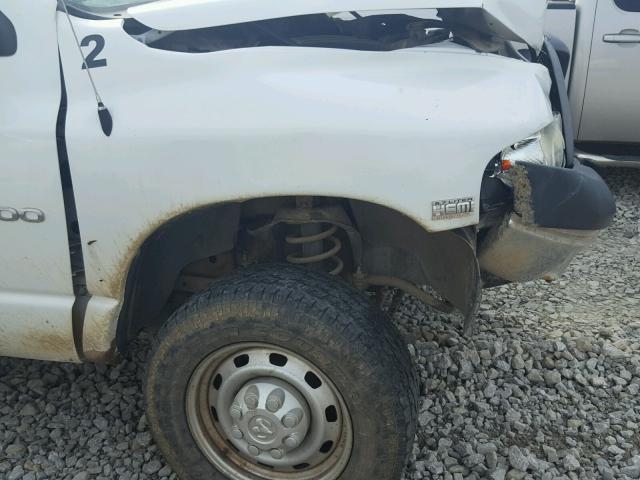 3D6WS26D75G806361 - 2005 DODGE RAM 2500 S WHITE photo 9