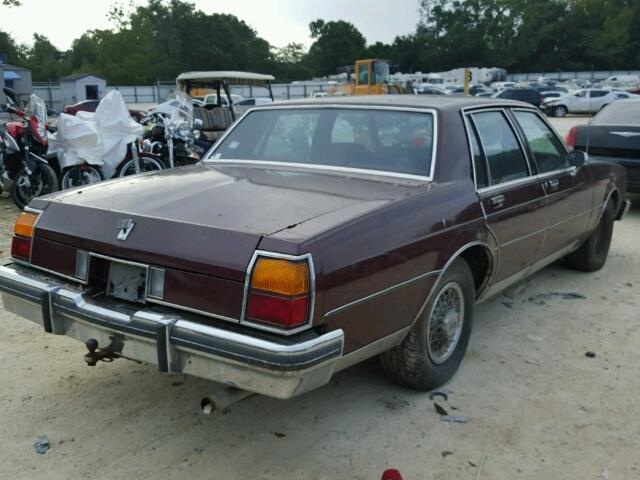 1G3AY69Y2E9702378 - 1984 OLDSMOBILE DELTA 88 R BROWN photo 4