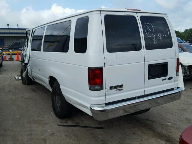 1FBSS3BL4DDA00954 - 2013 FORD ECONOLINE WHITE photo 3