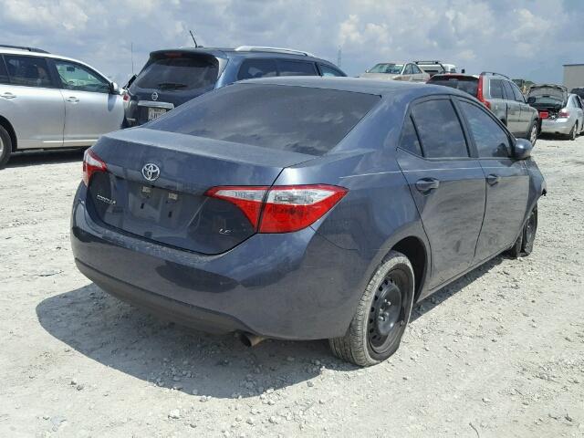 5YFBURHE3FP262031 - 2015 TOYOTA COROLLA GRAY photo 4