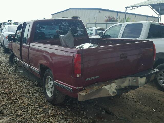 1GTEC19KXRE553522 - 1994 GMC SIERRA C15 MAROON photo 3