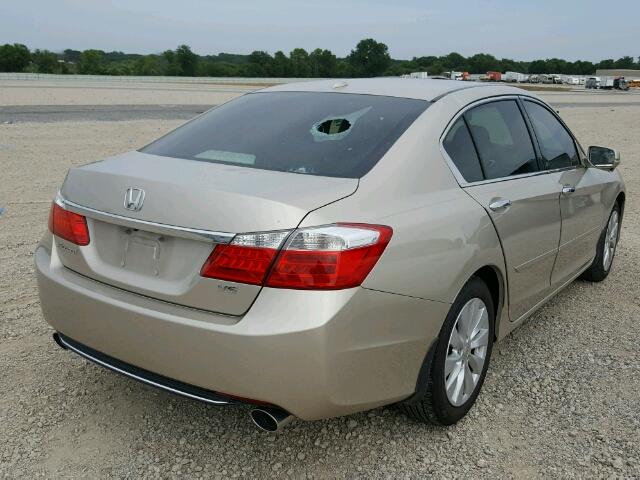 1HGCR3F84EA009269 - 2014 HONDA ACCORD EXL GOLD photo 4