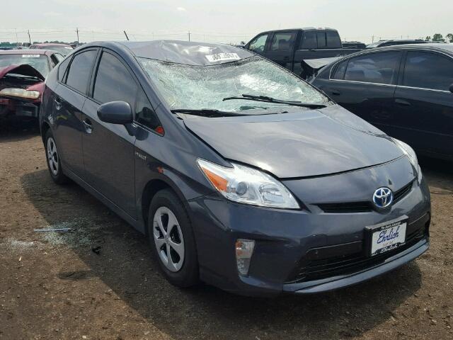 JTDKN3DU1E1737654 - 2014 TOYOTA PRIUS CHARCOAL photo 1