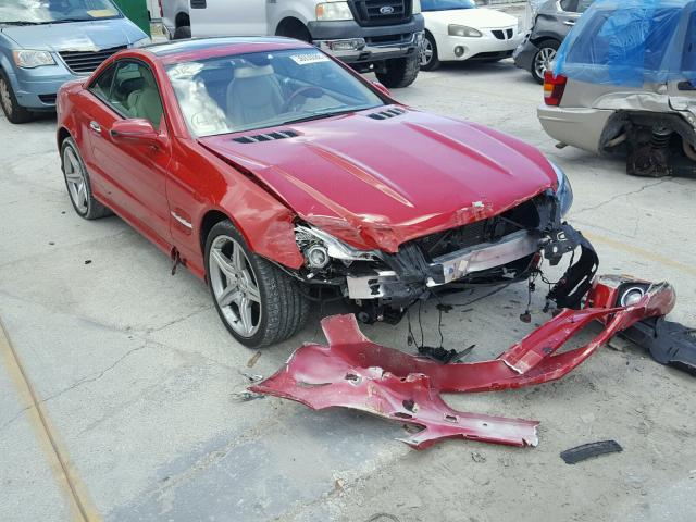 WDBSK71FX9F151869 - 2009 MERCEDES-BENZ SL 550 RED photo 1