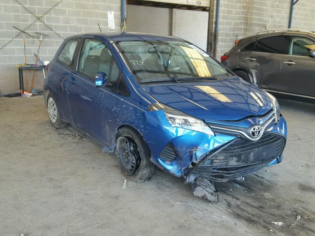 VNKJTUD30GA059777 - 2016 TOYOTA YARIS L BLUE photo 1