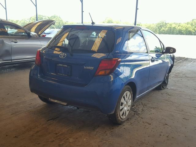 VNKJTUD30GA059777 - 2016 TOYOTA YARIS L BLUE photo 4